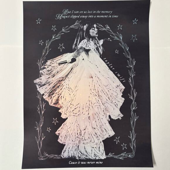 Taylor Swift folklore august 8.5” x 11” Print - Picture 1 of 4